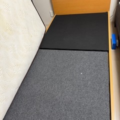 シングルベッド、マットレス付けの画像