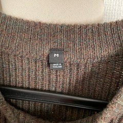 ・セーター、タートルネック、Ciaopanic、Mサイズ・ウール入りのセーター、無印良品、深緑、Mサイズの画像