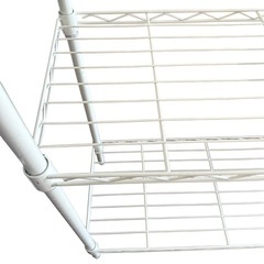 スチールラック　ホワイト　白　3段の画像