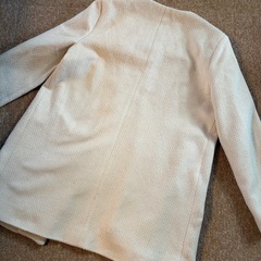 ハーフコート　ノーカラーコートの画像