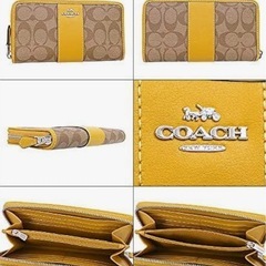 新品未使用品✨coach 長財布　イエローの画像