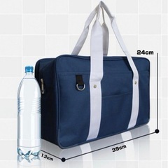 新品！スクールバッグ ネイビー  通学 学生 ショルダー ナイロン の画像