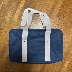 新品！スクールバッグ ネイビー  通学 学生 ショルダー ナイロン の画像