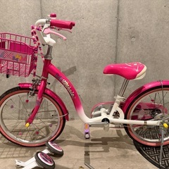 子供用自転車　ミニーちゃん　18インチ
の画像