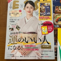 ESSE 1月号　ムーミン家計簿付の画像