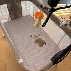 移動式　ベビーベッド　条件で1000円引きいたします。　の画像