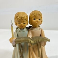 Merton 天使 エンジェル 2体 オルゴール（曲名：きよしこの夜） クリスマス 置物 1981年 ビンテージ レトロ の画像