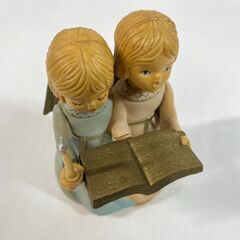 Merton 天使 エンジェル 2体 オルゴール（曲名：きよしこの夜） クリスマス 置物 1981年 ビンテージ レトロ の画像