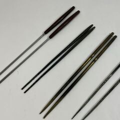 茶道具 火箸 5セット アンティーク レトロ 長さ24cm～31cm の画像