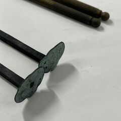 茶道具 火箸 5セット アンティーク レトロ 長さ24cm～31cm の画像