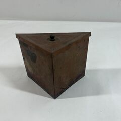 茶道具 銅製 三角 蓋付の画像