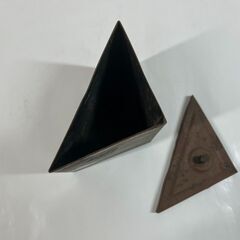 茶道具 銅製 三角 蓋付の画像