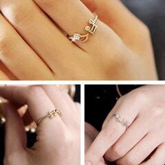 音符ゴールドリング（新品）の画像