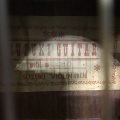 SUZUKI     クラシックギター　中古品　※イタミ・キズ多いの画像