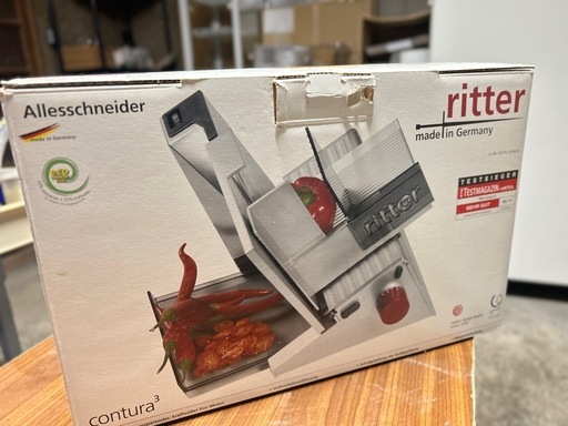 ritter  電動スライサー　contura3       　　　　パンやチーズ、りんごも簡単スライス【定価58,000円】