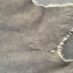 特大　大判 毛皮 ファー ラグ マット 敷物 牛革 ハラコ レザー クラフト 生地 手芸の画像