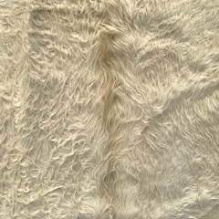 特大　大判 毛皮 ファー ラグ マット 敷物 牛革 ハラコ レザー クラフト 生地 手芸の画像