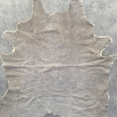 特大　大判 毛皮 ファー ラグ マット 敷物 牛革 ハラコ レザー クラフト 生地 手芸の画像