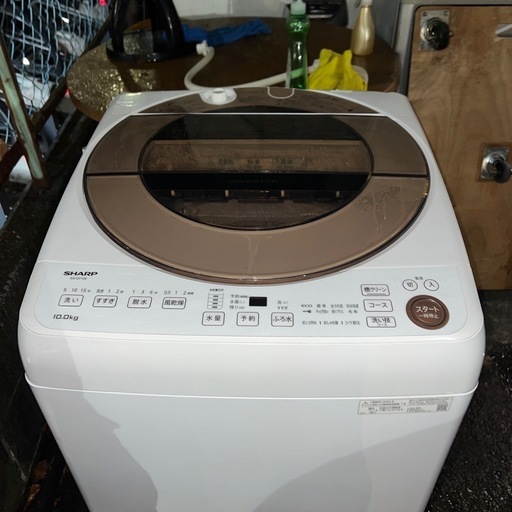 ︎SHARP/シャープ穴なし槽/ES-GV10E/2020年洗濯機/インバーター 販売