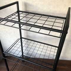 ★ブラック　アイアン★3段棚の画像