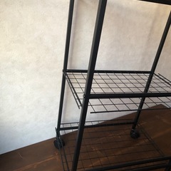 ★ブラック　アイアン★3段棚の画像
