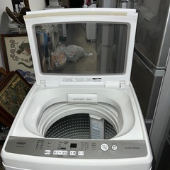 ⭐︎美品AQUA/アクア/大型洗濯機/風乾燥付き/8㌔/絶好調/ガラス扉人気モデルの画像
