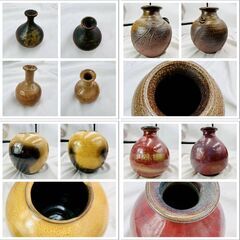 【❗️✨アンティークな壺✨❗️】陶器 壺・花器 まとめ売り7点セット 和モダン/インテリアの画像