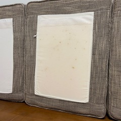 unico アルベロ カバーリングソファ 3シーター ウォールナットの画像