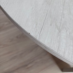 可愛い⭐︎丸型折りたたみローテーブルの画像