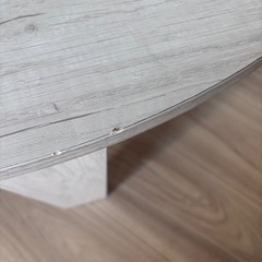 可愛い⭐︎丸型折りたたみローテーブルの画像