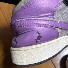 NIKE AIR JORDAN 1 PHAT GS ナイキ エアジョーダン 1 パット ガールズ 23.0cm ブラック 黒 パープル 紫 364781-018 U07303の画像