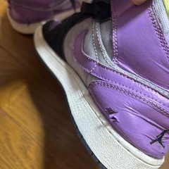 NIKE AIR JORDAN 1 PHAT GS ナイキ エアジョーダン 1 パット ガールズ 23.0cm ブラック 黒 パープル 紫 364781-018 U07303の画像