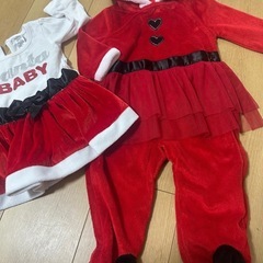 女の子ベビー/サンタ衣装の画像