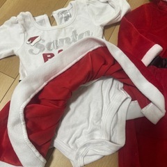 女の子ベビー/サンタ衣装の画像