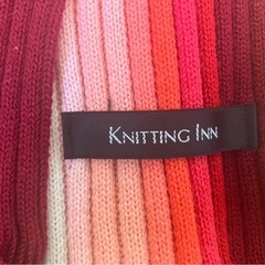 KNITTING INN 日本製 極上ウール100% リブマフラーの画像