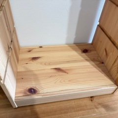 TROFAST トロファスト フレーム, ライトホワイトステインパイン, 44x91 cm  完成品　未使用に近いの画像