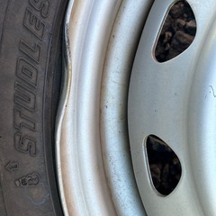 溝あり！！スタットレスタイヤ165/80R14の画像