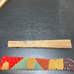 竹製扇子 ケース付の画像