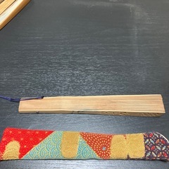 竹製扇子 ケース付の画像