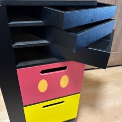 ディズニー ミッキー サイドテーブル、小物入れの画像