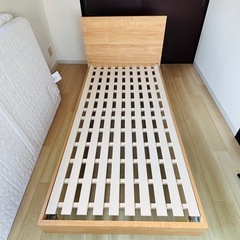 🛏️【ニトリ シングルベッドフレーム】の画像