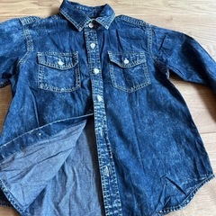 デニムシャツ130サイズの画像