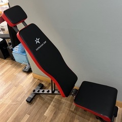 【GOGOJUMP】 トレーニングベンチ、【TOP FILM】 可変式ダンベル 24kg、の画像