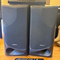 【レトロ音響】KENWOOD コンポセット 5点＋スピーカー＋リモコンの画像