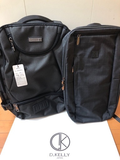 新品未使用◆D.KELLY◆2個セット◆バックパック◆リュックサック◆スクエア◆撥水加工◆アウトドア ビジネス◆リュック　