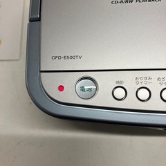 I 2512-277 SONY GFD-E500TV CDラジオカセットデッキ　2006年製　通電確認済み　キズ汚れ有りの画像