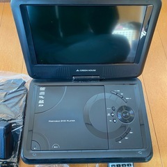 GREEN HOUSE ポータブルDVDプレーヤー 9インチの画像