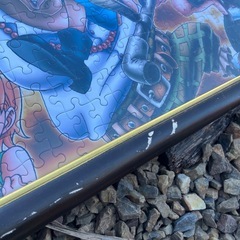 ワンピース ジグソーパズル 完成品 額付き アニメグッズ　の画像