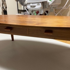 ちゃぶ台 引き出し付きの画像