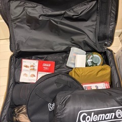 Coleman ソロキャンプスタートパッケージとスノーピークアメニティドームS フルセットの画像